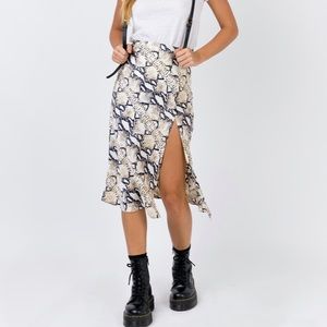 Midi Print Skirt